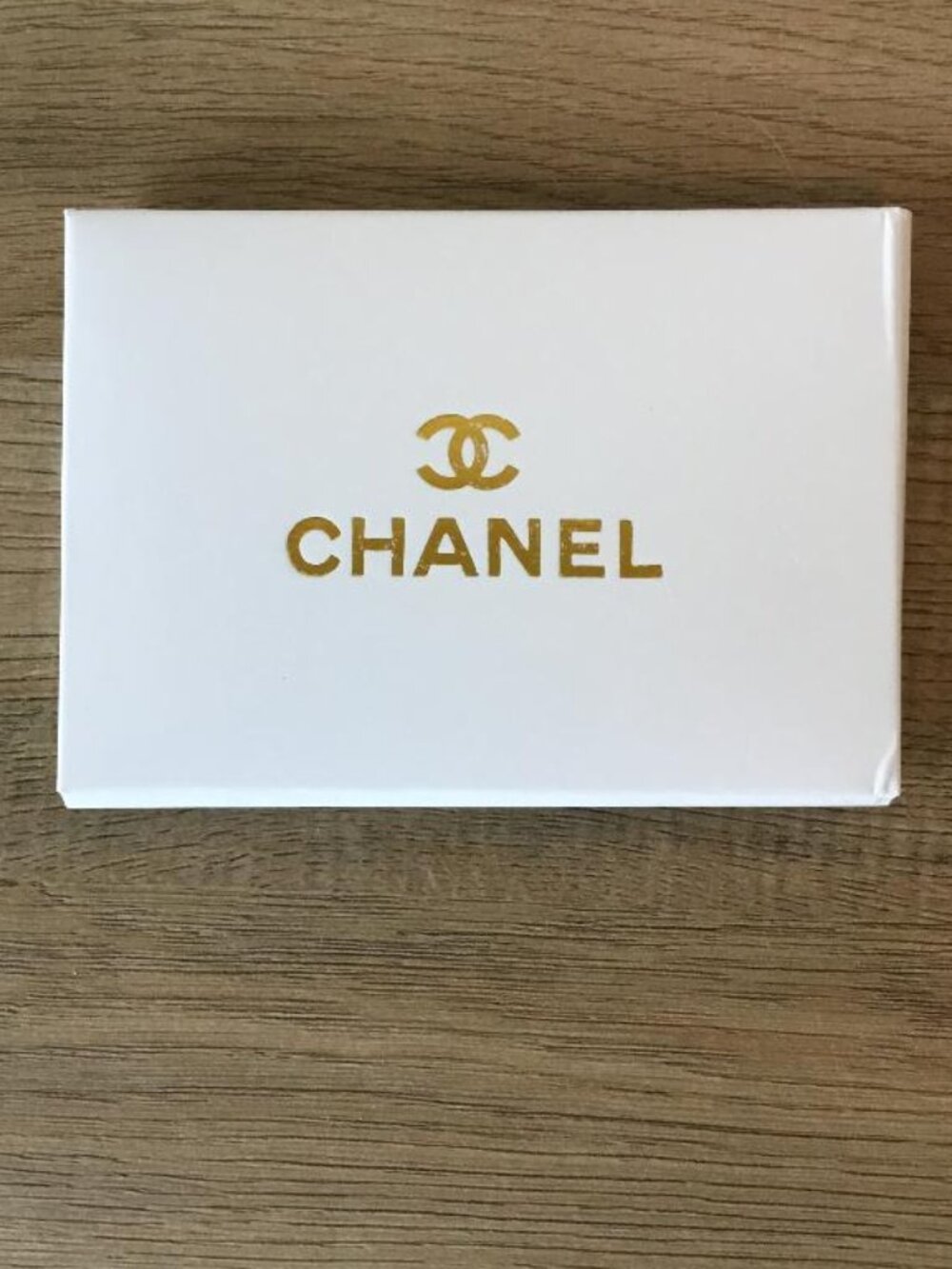 Chanel Silver Vegan Leather Mirror and Card Holder NWOT